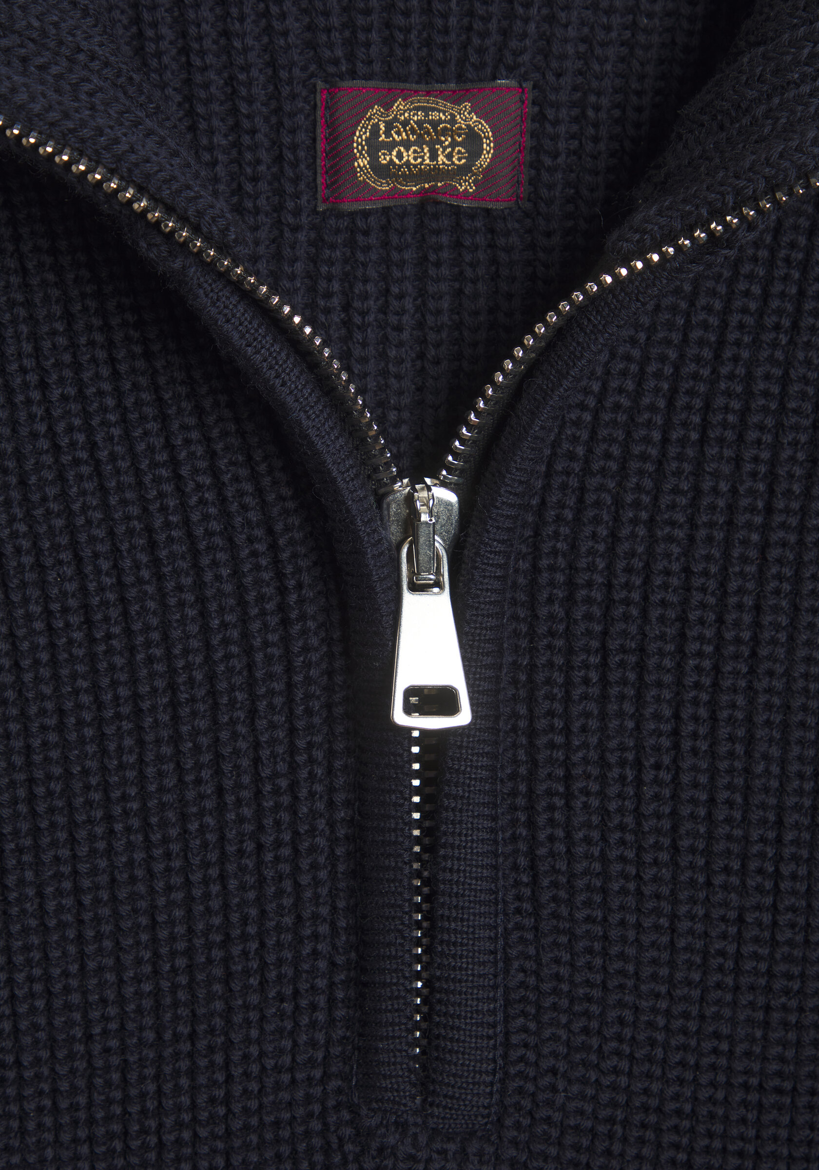 Ladage & Oelke Troyer Navy, Zip Detail